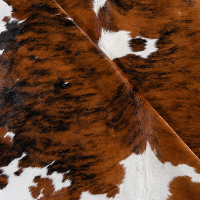 Tricolor Cowhide Rug Size 7'5" L x 7'1" W 4222