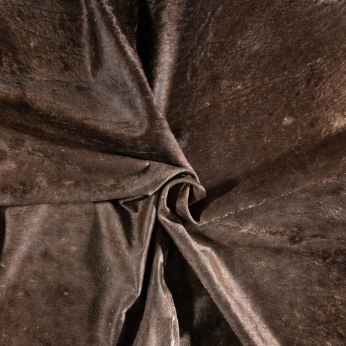 Brazilian Brown Salt and Pepper Cowhide Rug Size 7'7" L x 6'9" W 3827