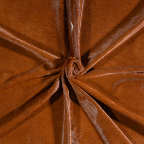 Brazilian Brown and White Cowhide Rug Size 8'1" L x 8'1" W 3841