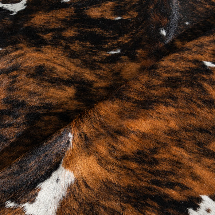 Tricolor Cowhide Rug Size 7'4" L x 7'0" W 3017