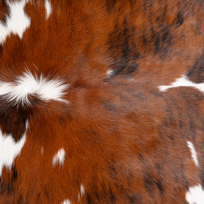 Tricolor Cowhide Rug Size 6'10'' L X 6'7'' W 5311 , Stain Resistant Fur | eCowhides
