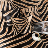 Zebra Safari Cowhide Pillow
