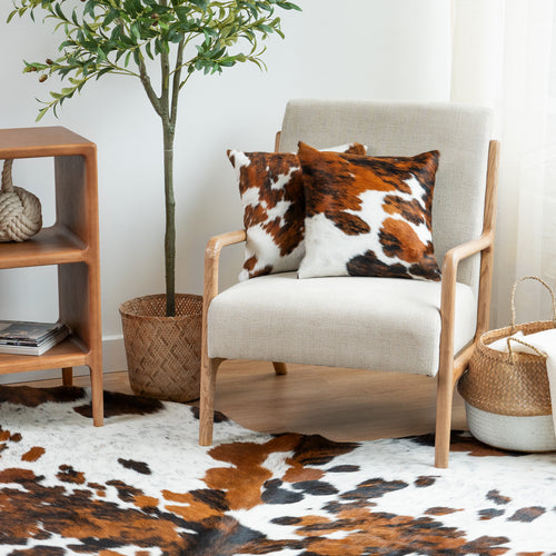 Tricolor Cowhide Pillow