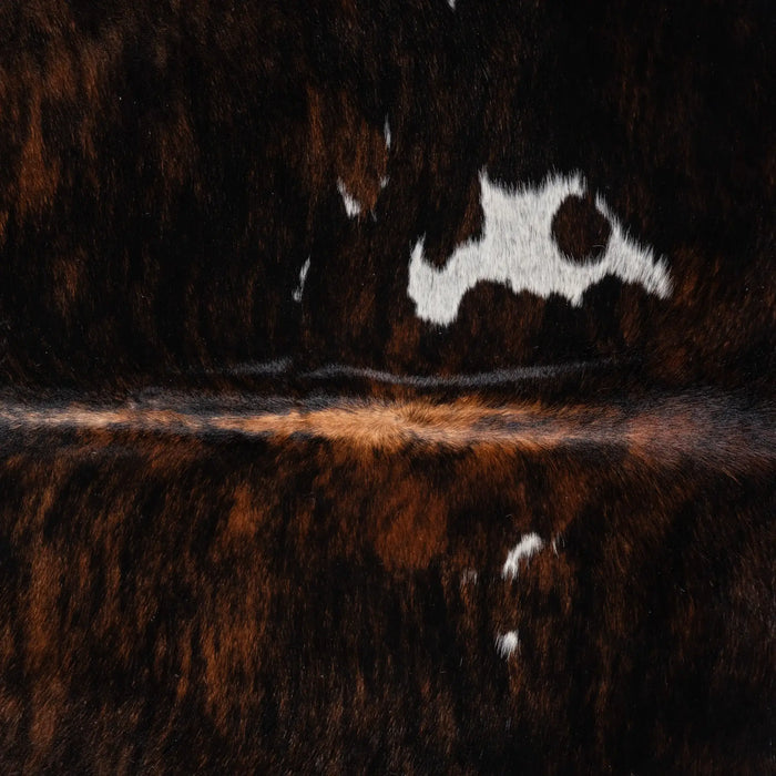 Dark Tricolor Cowhide Rug , Natural Suede Leather | eCowhides