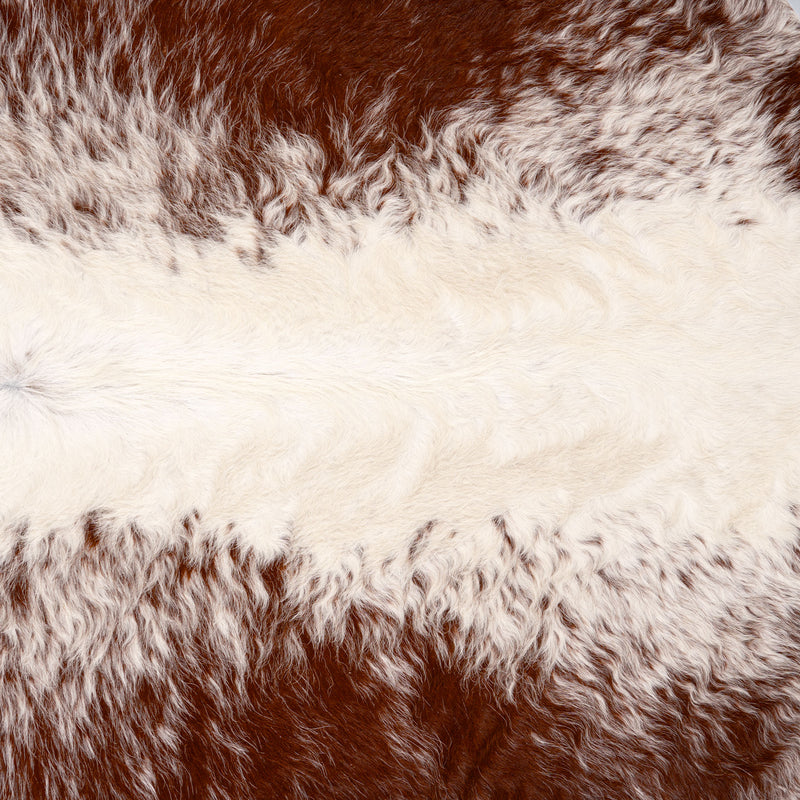 Brazilian Brown Salt And Pepper Cowhide Rug Size 7'7'' L x 6'4'' W 5583