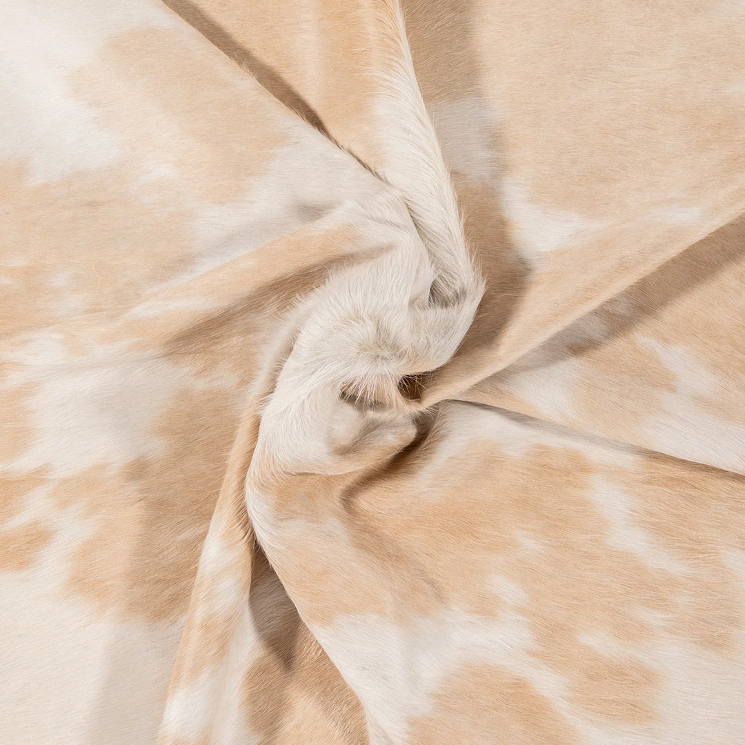 Palomino and white finest quality cowhide