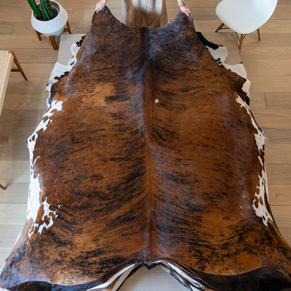 Brindle Cowhide Rug Size 7' L x 7'1" W 5775