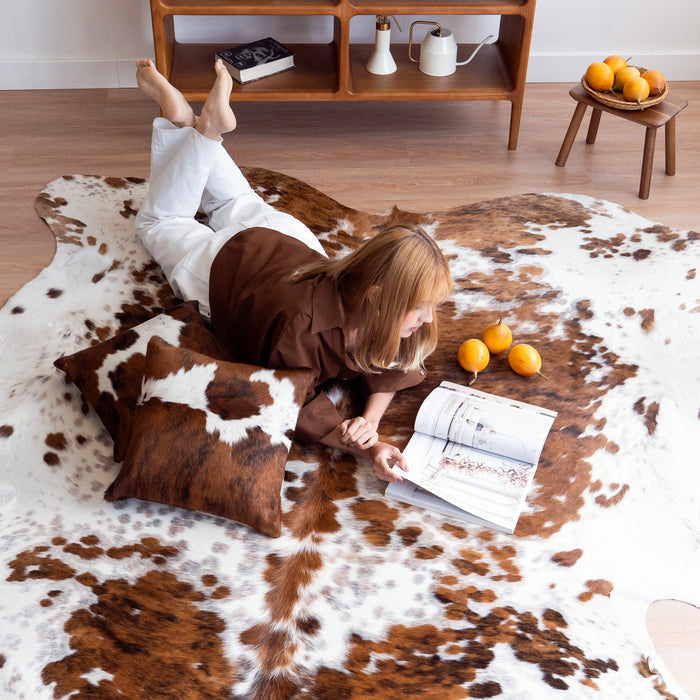 Tricolor Cowhide Rug