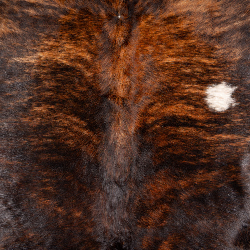 Brazilian Brindle Cowhide Rug Size 7'8" L x 7'3" W 6003