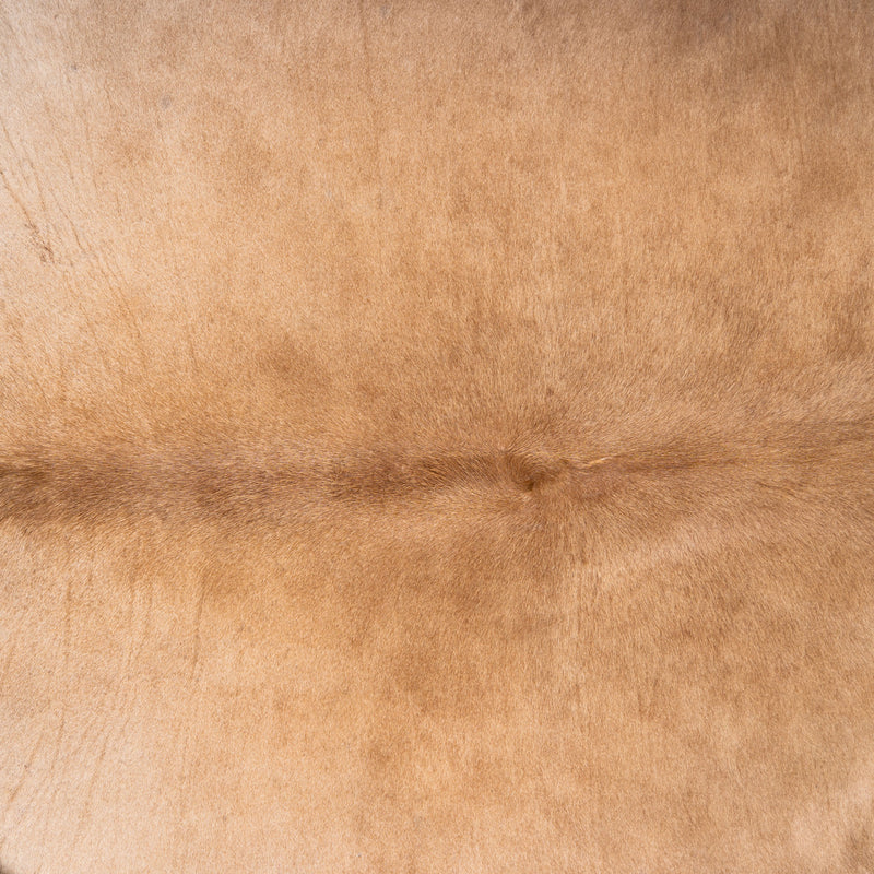 Brazilian Beige Cowhide Rug Size 6'10" L x 6'9" W 6152