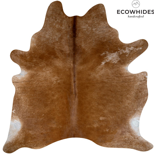 Brazilian Brown Cowhide Rug Size 7'9" L x 7'3" W 6417