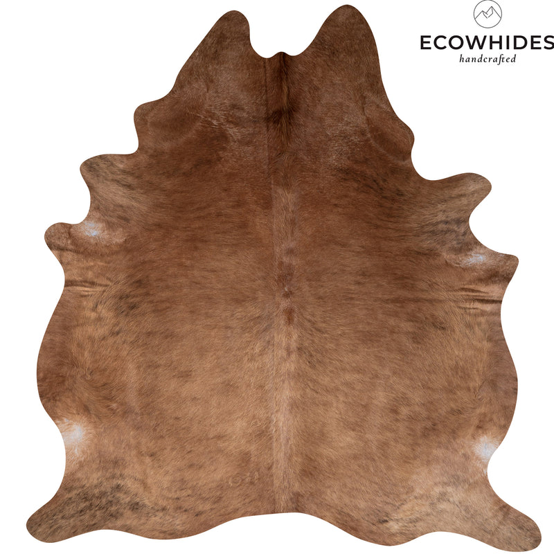 Brazilian Brindle Cowhide Rug Size 7'10" L x 7' W 6431