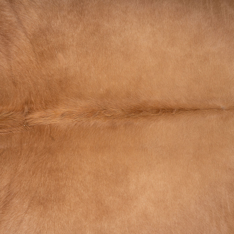 Brazilian Beige Cowhide Rug Size 7' L x 6'5" W 6295