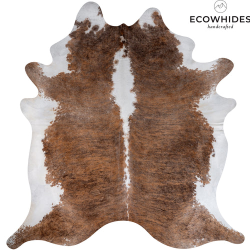 Brazilian Brindle Cowhide Rug Size 7'10" L x 7'9" W 6494