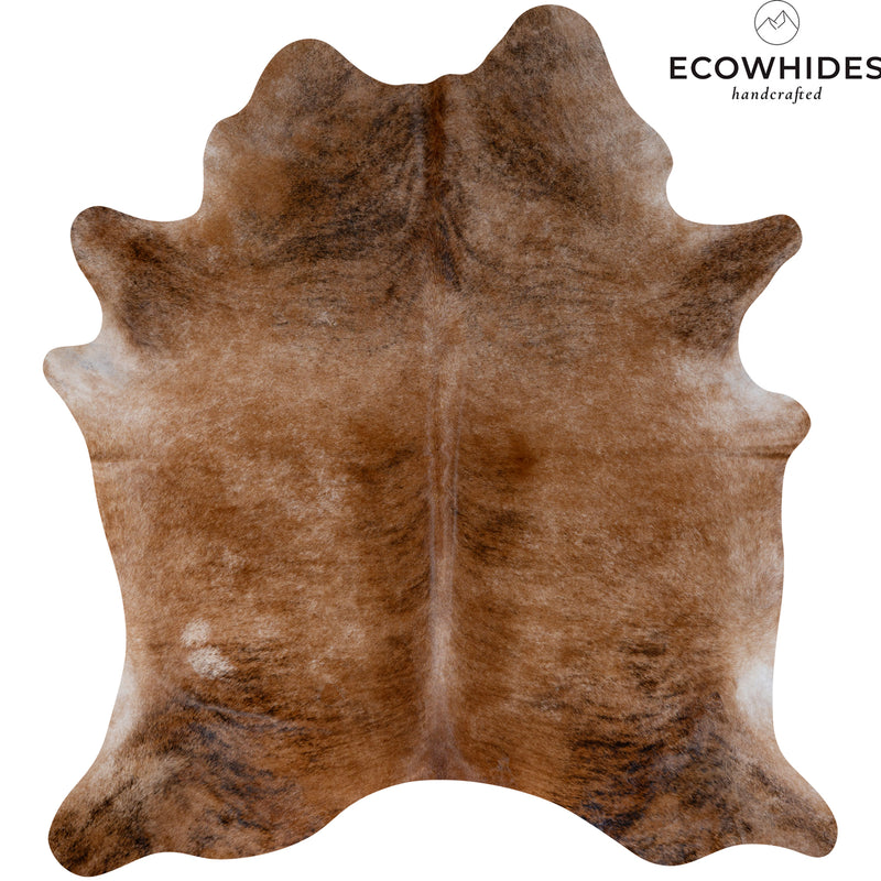 Brazilian Brindle Cowhide Rug Size 7'2" L x 6'8" W 6499