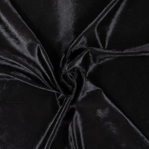 Brazilian Solid Black Cowhide Rug Size 6'8" L x 6'10" W 1501