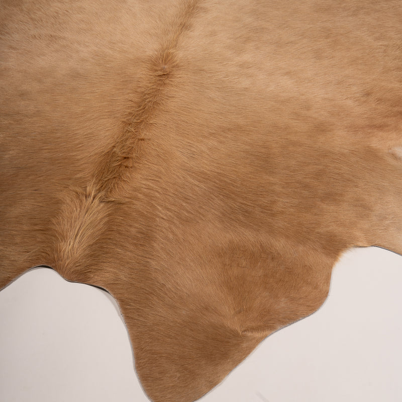 Brazilian Beige Cowhide Rug Size 6'8" L x 6'8" W 6805