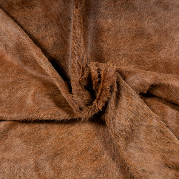 Brazilian Brown Cowhide Rug Size 7'11" L x 6'3" W 6820