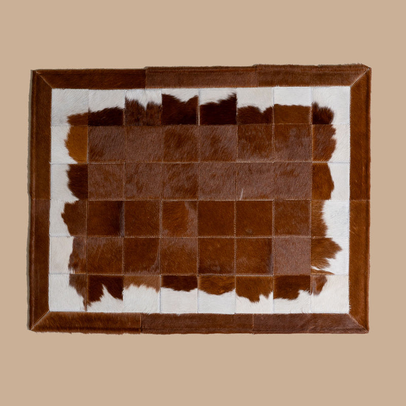 Cowhide Floor Mat Rug Size 3 x 2 Feet F-35