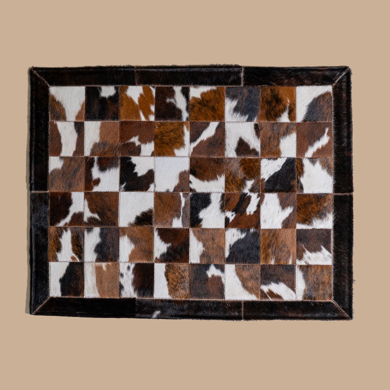 Cowhide Floor Mat Rug Size 3 x 2 Feet F-51