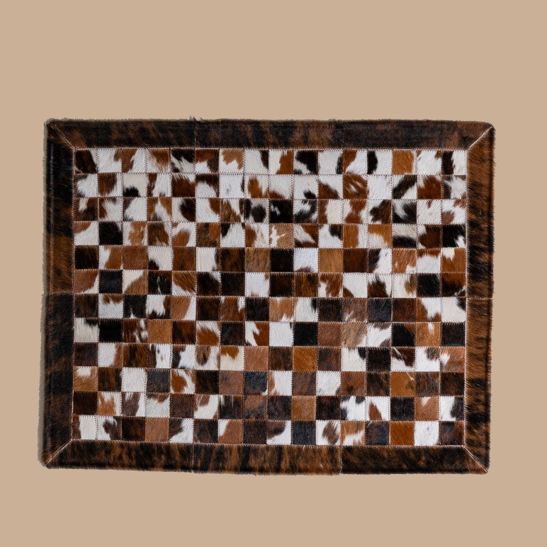 Cowhide Floor Mat Rug Size 3 x 2 Feet F-58