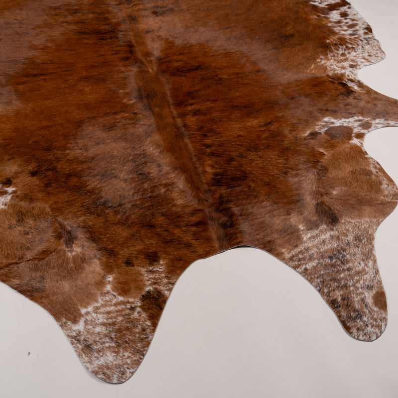 Brazilian Brindle Cowhide Rug Size 7'4" L x 6'7" W 6900