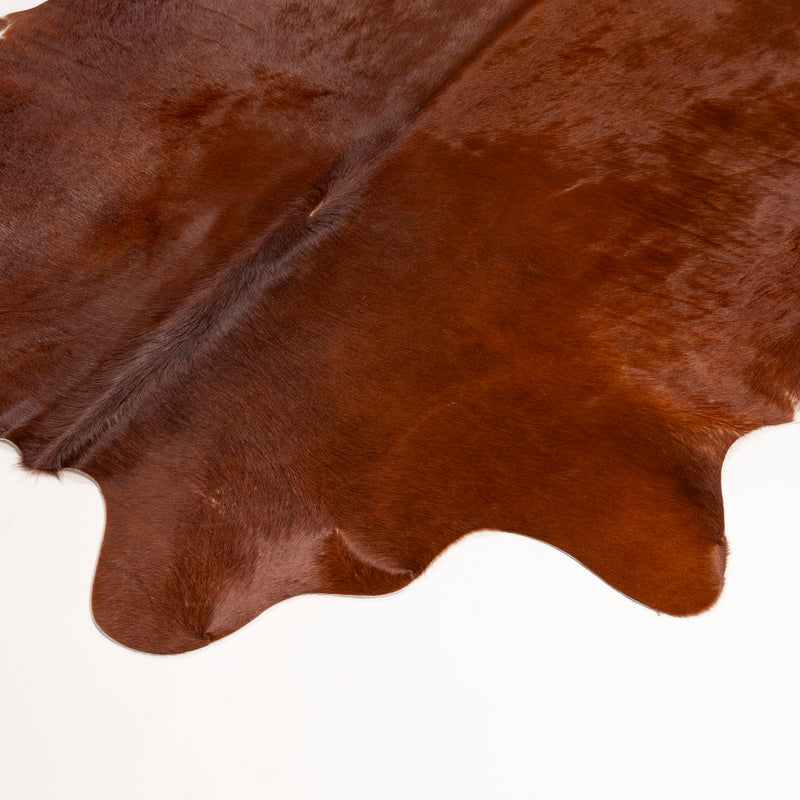 Brazilian Brown Cowhide Rug Size 5'11" L x 5'9" W 7237