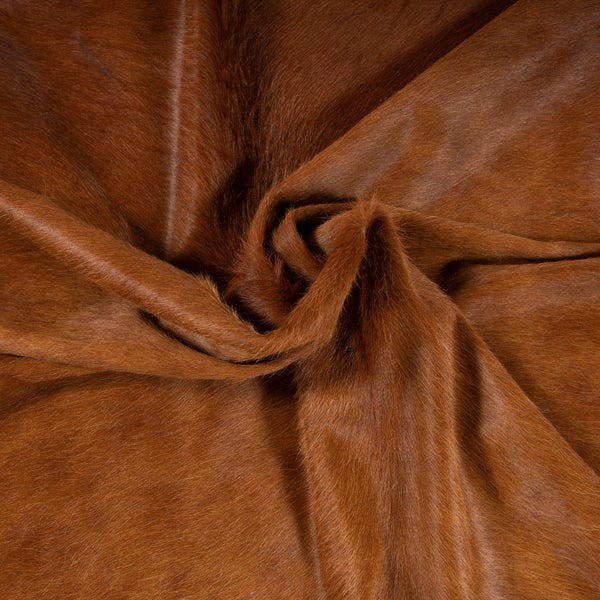 Brazilian Brown Cowhide Rug Size 7'9" L x 7' W 7251