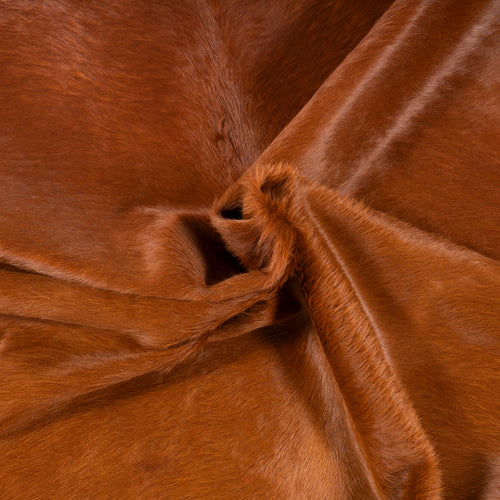 Brazilian Brown Cowhide Rug Size 7'4" L x 6'10" W 7265