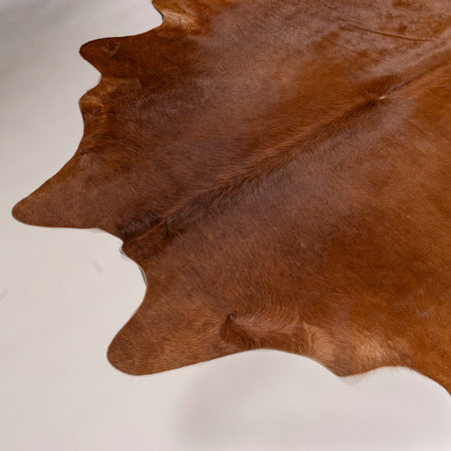 Brazilian Brown Cowhide Rug Size 7'2" L x 7' W 7267