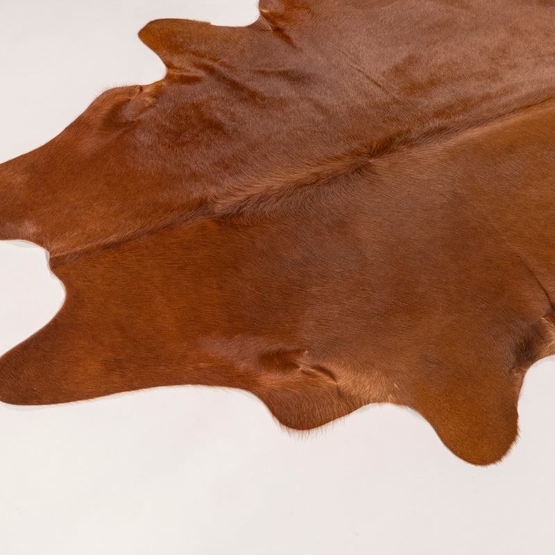 Brazilian Brown Cowhide Rug Size 7'7" L x 6'7" W 7268