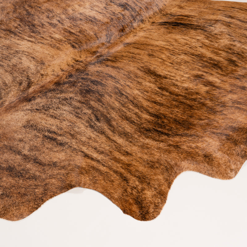 Brazilian Brindle Cowhide Rug Size 7.3" L x 7'0" W 7364