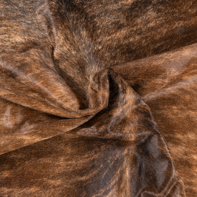 Brazilian Brindle Cowhide Rug Size 7.9" L x 7'4" W 7366