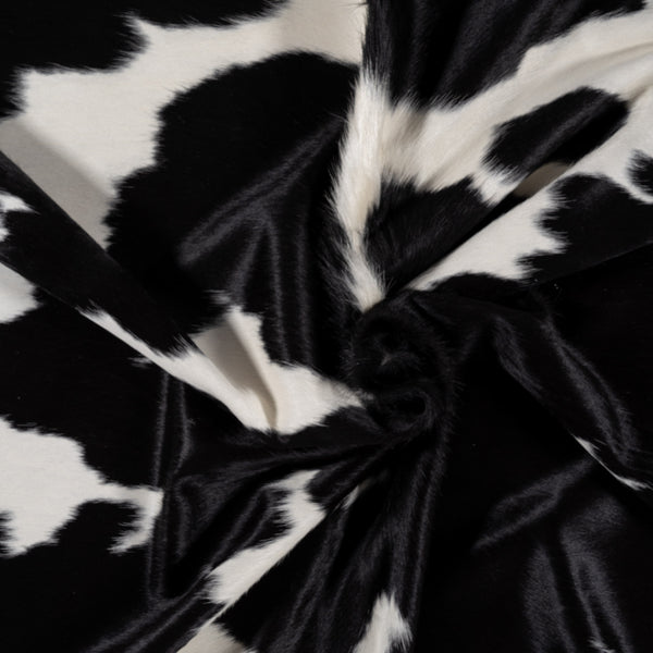 Brazilian Black and White Cowhide Rug Size 7'9" L x 7'6" W 8282