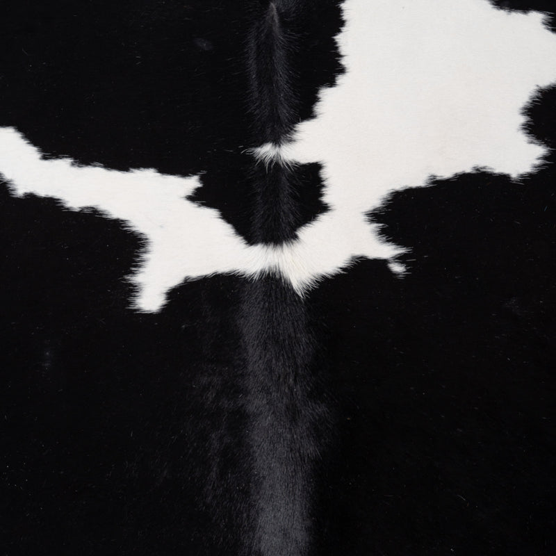 Brazilian Black and White Cowhide Rug Size 7'1" L x 7'2" W 8283