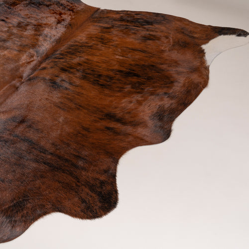 Brazilian Brindle Cowhide Rug Size 7.1" L x 6'6" W 7403