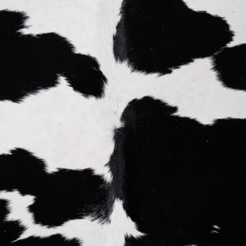 Brazilian Black and White Cowhide Rug Size 7'8" L x 6'2" W 8287