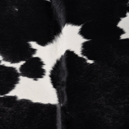 Brazilian Black and White Cowhide Rug Size 7'1" L x 7'3" W 8297