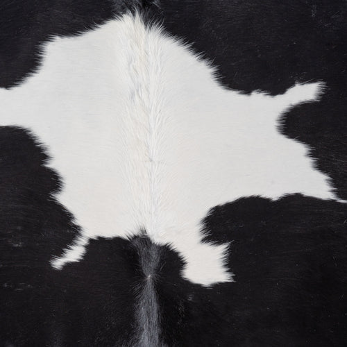 Brazilian Black and White Cowhide Rug Size 7'3" L x 7'8" W 8301