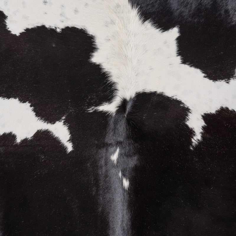 Brazilian Black and White Cowhide Rug Size 7'0" L x 5'8" W 8305