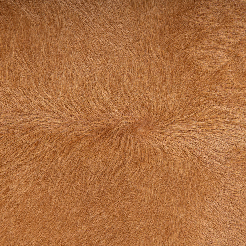 Brazilian Beige Cowhide Rug Size 7.2" L x 7'2" W 7422