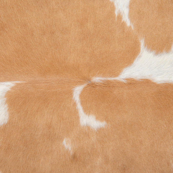 Brazilian Palomino and White Cowhide Rug Size 6'1" L x 6'8" W 2350