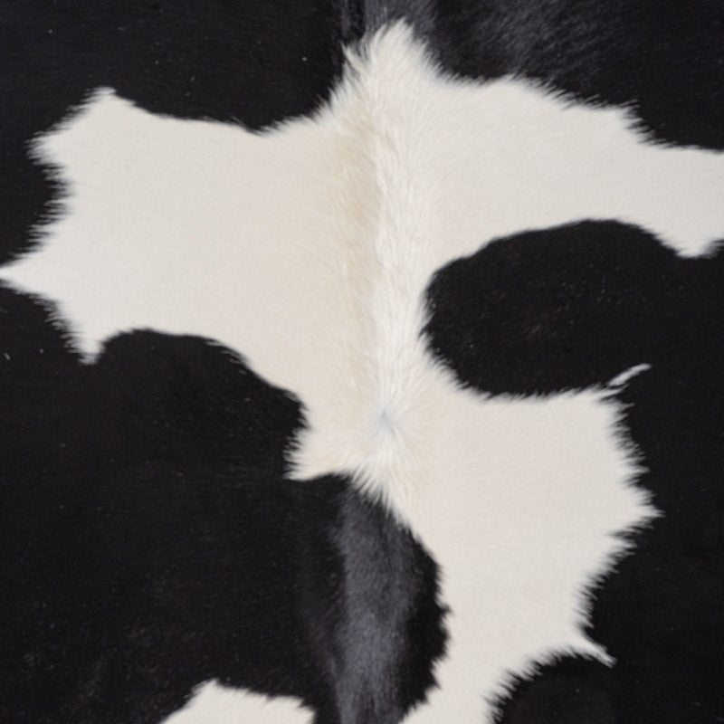 Brazilian Black and White Cowhide Rug Size 7'8" L x 6'10" W 8307