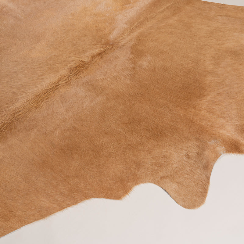 Brazilian Champagne Cowhide Rug Size 6.8" L x 6'8" W 7427