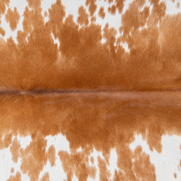 Brazilian Palomino and White Cowhide Rug Size 7'0" L x 7'1" W 2361