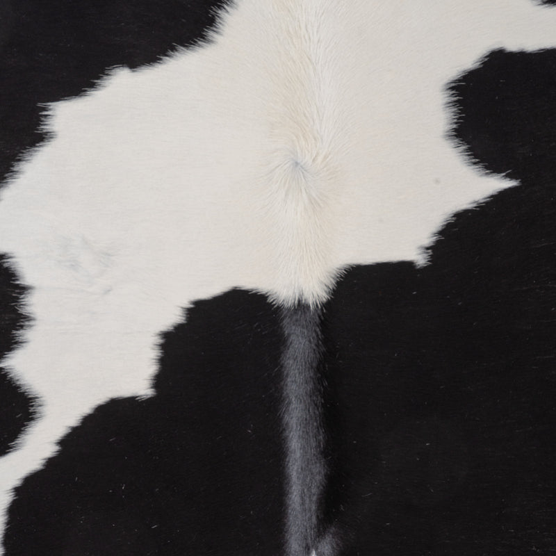 Brazilian Black and White Cowhide Rug Size 7'6" L x 7'0" W 8317