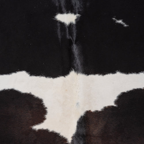 Brazilian Black and White Cowhide Rug Size 7'5" L x 6'7" W 8319