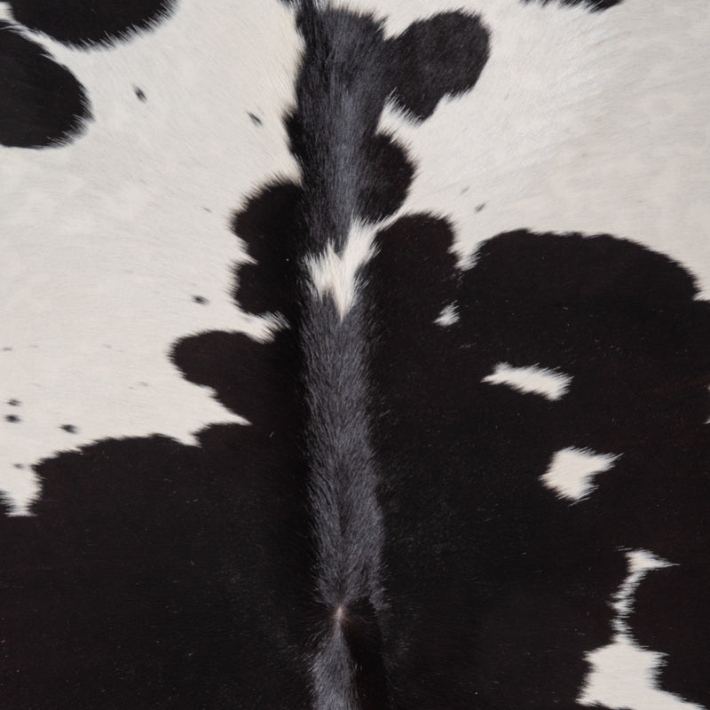 Brazilian Black and White Cowhide Rug Size 7'1" L x 6'9" W 8322