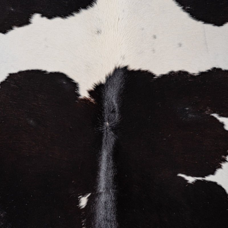 Brazilian Black and White Cowhide Rug Size 7'5" L x 6'7" W 8324