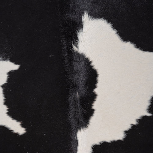 Brazilian Black and White Cowhide Rug Size 7'5" L x 7'0" W 8327